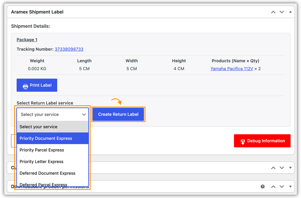generate return label
