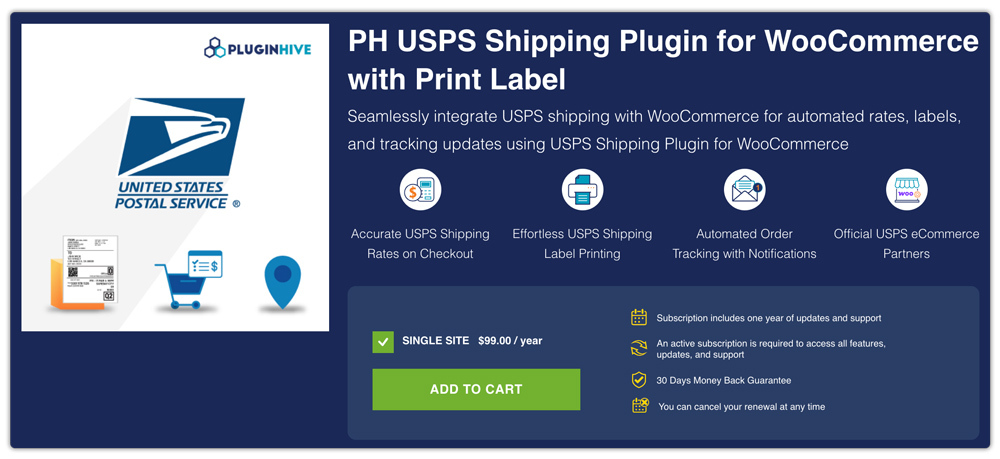 pluginhive woocommerce usps shipping plugin 