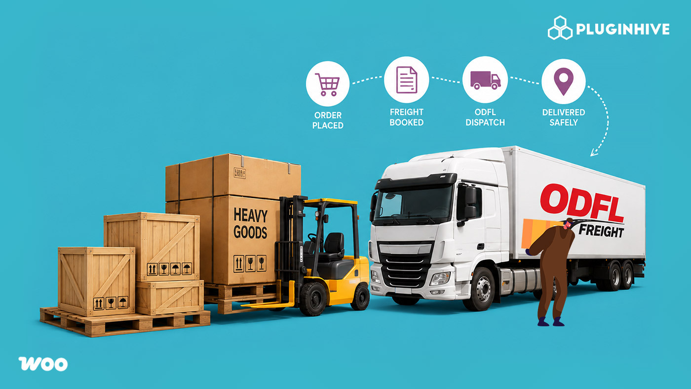 odfl shipping for heavy goods in woocommerce