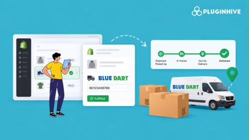 Bluedart tracking in shopify