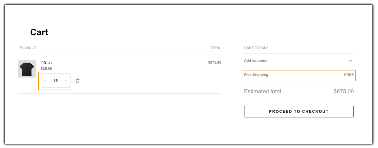 free shipping threshold rule