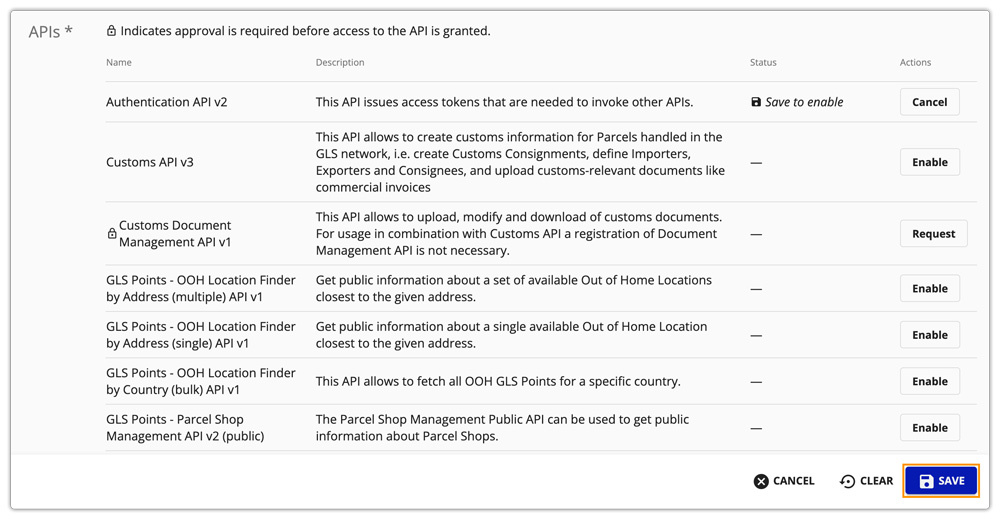 enable authentication actions