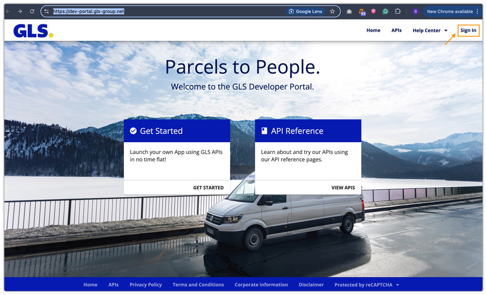 gls developer portal