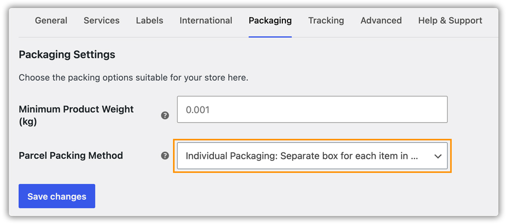 gls individual packaging