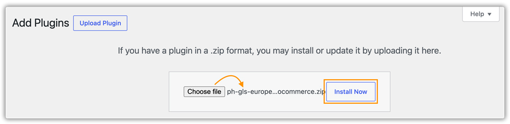 install gls shipping plugin