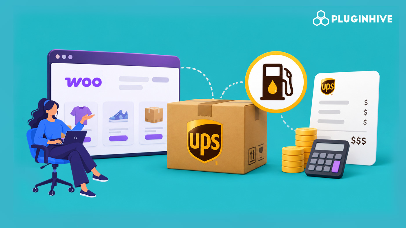 ups fuel surcharge in woocommerce
